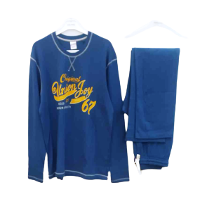 Βαμβακερή Ανδρική Πυζάμα PALCO Joy 5701/019,μπλε.