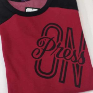 Ανδρική βαμβακερή Πυζάμα με λαιμόκοψη PAG UOMO 1076, μπορντώ.