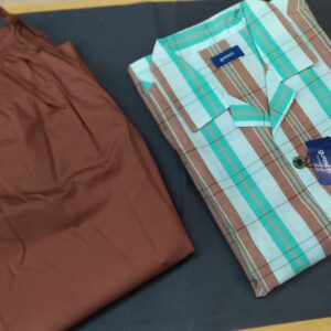 Βαμβακερή Ανδρική κουμπωτή Πυζάμα με μακρύ μανίκι GUASCH PK 180.