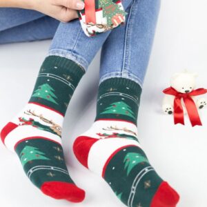 Γυναικείες Χριστουγεννιάτικες κάλτσες πετσετέ Pro DEER Βαμβακερές.