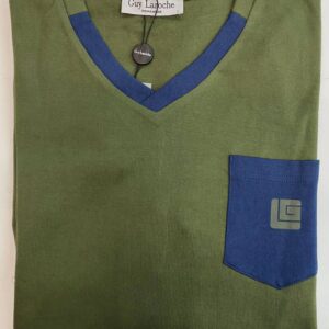 Ανδρική Βαμβακερή Πυζάμα GUY LAROCHE 1.1999-123,μπλε/χακί.