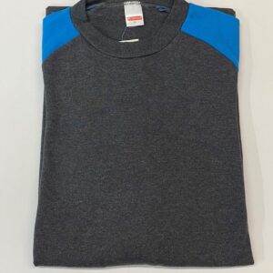 Βαμβακερή Ανδρική Πυζάμα MINERVA 60048-9-17,γκρι/μπλε.