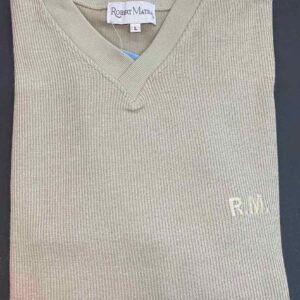 Βαμβακερή Ανδρική Πυζάμα ROBERT MATRA 412,μπεζ.