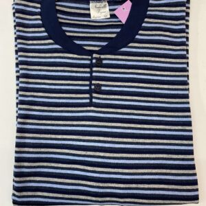 Βαμβακερή Ανδρική Πυζάμα NOUVELLE VOGUE 368,μπλε ριγέ.