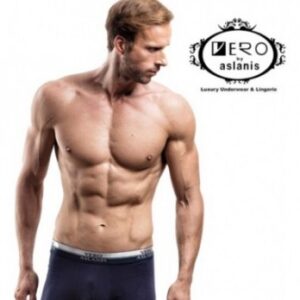 Ανδρικό Βοxer με εξωτερικό λάστιχο VERO ASLANIS 10511,μαύρο-Navy.