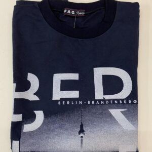 Βαμβακερή Ανδρική Πυζάμα PAG UOMO "Berlin",σκούρο μπλε.