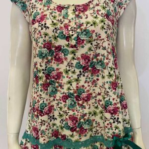 Homewear με Κάπρι Παντελόνι CLAIRE Katrania 8867,φλοράλ.