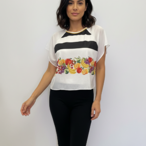 Γυναικεία Πυζάμα με Κάπρι παντελόνι ZEN Intimates 80912.