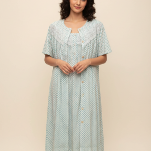 Σετ Ρόμπα-Νυχτικό Maxi PRIMAVERA Homewear 9575/9590,σιέλ.