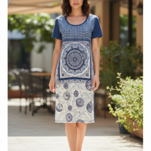 Φόρεμα με κοντό μανίκι KOUROS Homewear 6658.