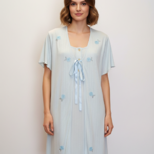 Σετ Ρόμπα-Νυχτικό CLAIRE Katrania 7190,γαλάζιο.