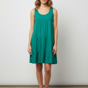 Κοντό Φόρεμα-Homewear BILLY'S Fashion 22098,πράσινο.