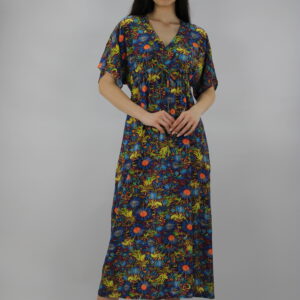 Βαμβακερό Καφτάνι με κοντό μανίκι BILLY’S Homewear 24080.