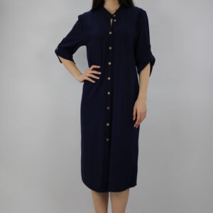 Πουκαμίσα-Homewear με μανίκι 3/4 BILLY'S Fashion 24066,σκούρο μπλε.