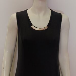 Φόρεμα με φαρδύ ώμο BILLY'S Homewear 17042,μαύρο.