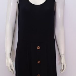 Maxi Φόρεμα χωρίς μανίκι SCHERZO Homewear 5171,μαύρο.