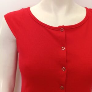 Κοντό Φόρεμα χωρίς μανίκι SCHERZO Homewear 2290,κόκκινο.