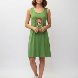 Κοντό Φόρεμα CLAIRE Katrania 9095,πράσινο.