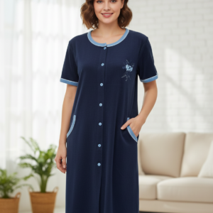 Φόρεμα Θαλάσσης πετσετέ LYDIA Creations 45301,σκούρο μπλε.