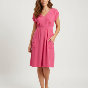 Beachwear Φόρεμα (πετσετέ) CLAIRE Katrania 1008,ροδί.