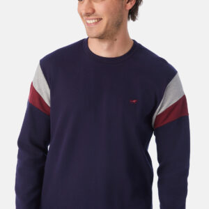 Βαμβακερή Ανδρική Πυζάμα MINERVA με στρογγυλή λαιμόκοψη 71126,μπλε.