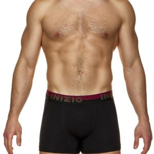Ανδρικό Boxer 2pack INIZIO Underwear 44513,μαύρο/μπορντώ.
