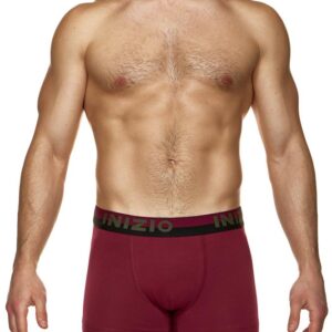 Ανδρικό Boxer 2pack INIZIO Underwear 44515,μαύρο/μπορντώ.
