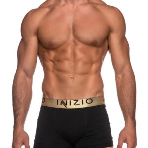 Ανδρικό Boxer 2pack INIZIO Underwear 44000,μαύρο/χρυσό.