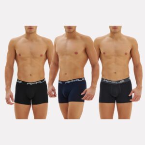 Ανδρικό Boxer 3pack APPLE Underwear 0113965,μαύρο/μπλε/χακί.