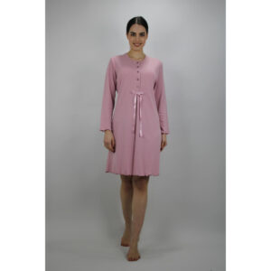 Βαμβακερό Νυχτικό με μακρύ μανίκι 24634.