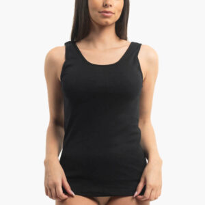 Γυναικεία Φανέλα με φαρδιά τιράντα AA Underwear 6060,λευκό/μαύρο/μπεζ.