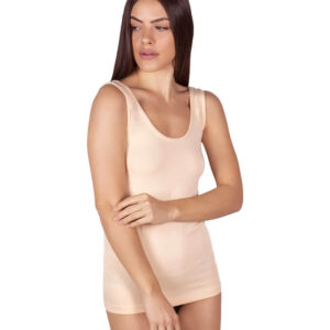 Γυναικείο Φανελάκι Bamboo με Φαρδιά Tιράντα AA UNDERWEAR,μπεζ.