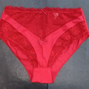 Plus size Slip με δαντέλα CASTA DIVA 129,κόκκινο.