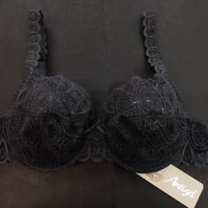 Σουτιέν με μπανέλα,χωρίς ενίσχυση,ANTIGEL Lingerie,48217,μαύρο.