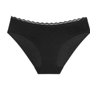 Βαμβακερό Γυναικείο Slip TRIUMPH Feel of Cotton Tai,10224973-Μαύρο.