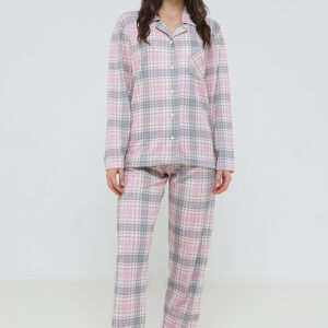 Βαμβακερή Γυναικεία Κουμπωτή Πυζάμα GIOTA Homewear 4447.