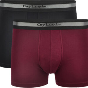 Ανδρικό Boxer GUY LAROCHE 37115,2 pack,μαύρο/μπορντώ.