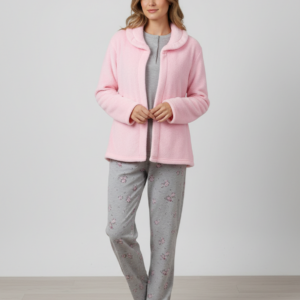 Σετ Homewear Τρουά Πιες SCHERZO 3595,γκρι/ροζ