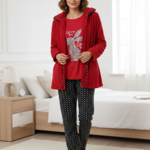 Σετ Πυζάμα-Homewear Τρουά Πιες PROMISE N02563.