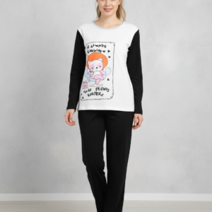 Βαμβακερή Γυναικεία Πυζάμα με λαιμόκοψη BILLY'S Homewear 232.