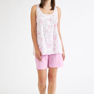 Βαμβακερή Γυναικεία Πυζάμα με βερμούδα HARMONY Homewear 108910.