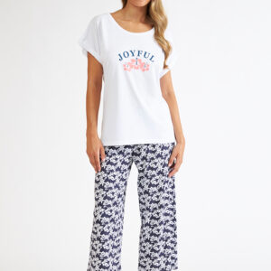 Βαμβακερή Γυναικεία Πυζάμα HARMONY Homewear 108917,blue.