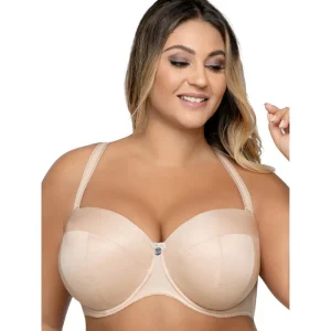 Strapless Σουτιέν για μεγάλο στήθος AVA Lingerie 1787,μπεζ.
