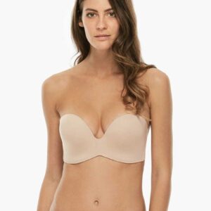 Strapless Σουτιέν LOVABLE Lingerie L 032,μπεζ,Cup D.