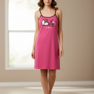 Βαμβακερό Homewear με λεπτή τιράντα JEANNETTE Fashion 12402.