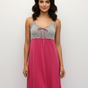 Βαμβακερό Νυχτικό με λεπτή τιράντα SCHERZO Homewear 3706.