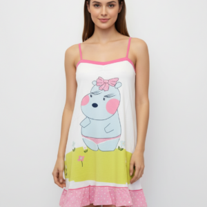 Βαμβακερό Νυχτικό με λεπτή τιράντα SCHERZO Homewear 2564.