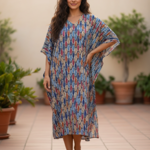 Βαμβακερό Καφτάνι με μανίκι 3/4 BILLY'S Fashion 24073-B,One Size.