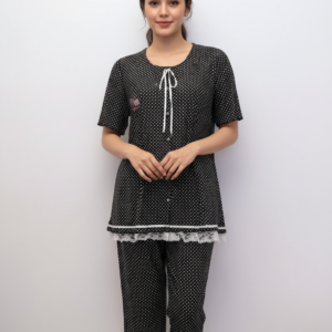 Γυναικείο Homewear με κοντό μανίκι και Κάπρι παντελόνι SCHERZO Homewear 2736.