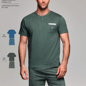 Ανδρική Πυζάμα με κοντό μανίκι και βερμούδα INFIORE Uomo CLG 752451-Oxford.